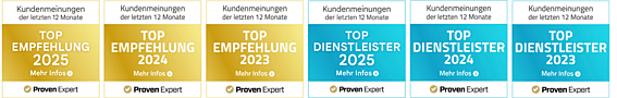 Bewertungen Proven Expert Top Empfehlung
